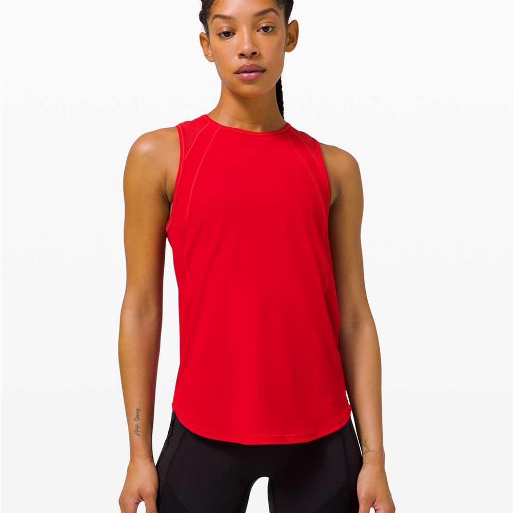 Lululemon Sculpt Tank (dark red, 4)